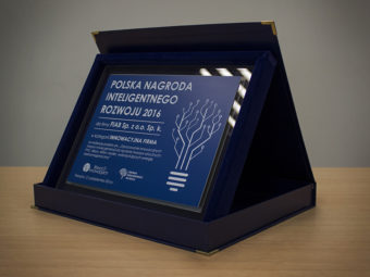 Polish Intelligent Development Award 2016 for FIAB Sp. z o.o. Sp. k.